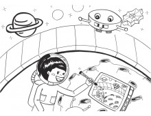 과학상상화19 우주 야외 스케치