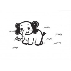 손 그림&일러스트20 아기 코끼리
